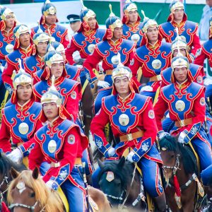 Riders at Nadaam Festival Opening Ceremony, Ulaanbaatar, Mongolia