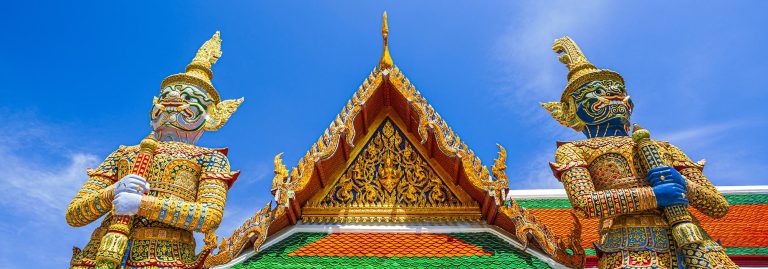 Wat Phra Kaew (Temple of the Emerald Buddha), Bangkok, Thailand 