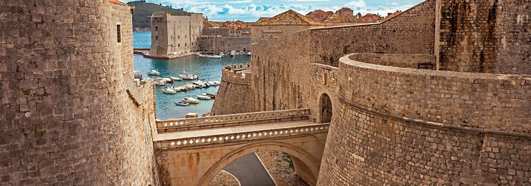 Old town and harbor of Dubrovnik, Croatia