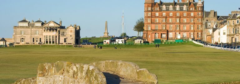 Swilcan Bridge on St Andrews Old Course, Scotland