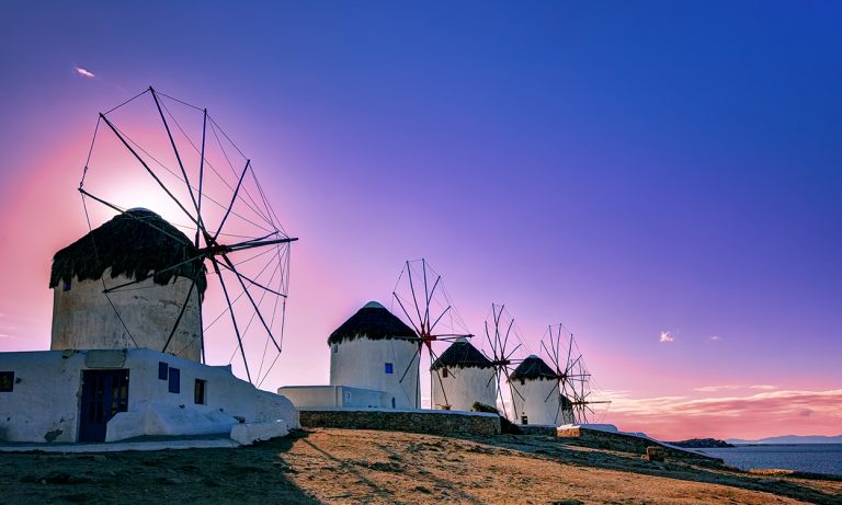 Windmills of Mykonos, Greece