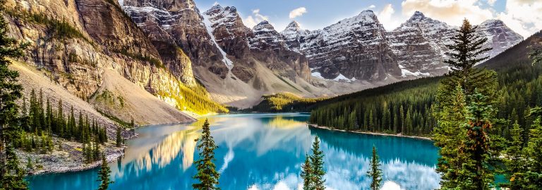 Moraine Lake in the Rockies, Alberta, Canada