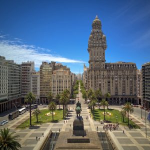 Plaza Independencia in Montevideo, Uruguay