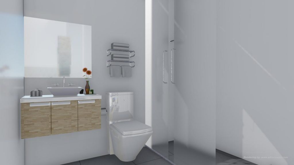 Bathroom on the Reina Silvia Voyager