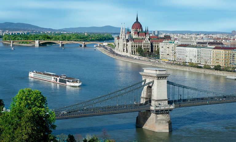 Romantic Danube in Budapest, Hungary