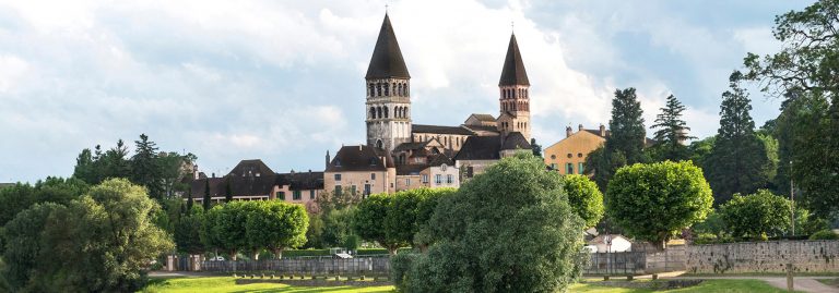 Tournus along the Saone, Burgundy, France